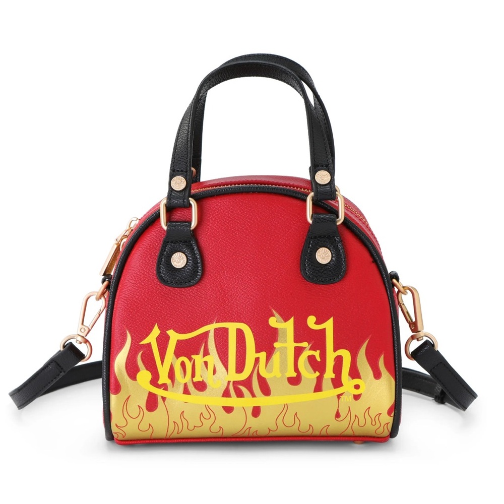 Von Dutch Black and Yellow Winged Mini Bag - Picture 5 of 5